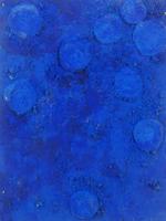 ATTR YVES KLEIN MONOCHROME BLUE MIXED MEDIA PAINTING