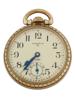 MIDCENT WALTHAM INCABLOC GOLD PLATED POCKET WATCH PIC-0