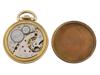 MIDCENT WALTHAM INCABLOC GOLD PLATED POCKET WATCH PIC-3