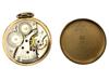 MID CENT WALTHAM PREMIER GOLD PLATED POCKET WATCH PIC-3