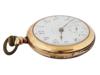 ANTIQUE PS BARTLETT 14K GOLD PLATED POCKET WATCH PIC-1