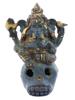 ANTIQUE SINO TIBETAN BRONZE GANESH SHRINE FIGURE PIC-0