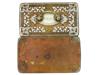 ANTIQUE INDIAN PIERCED DESIGN BRASS BOX WITH INLAYS PIC-7