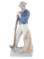 DANISH ROYAL COPENHAGEN MOWER PORCELAIN FIGURINE