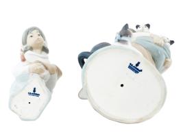 VINTAGE LLADRO PORCELAIN FIGURES GIRLS WITH PETS