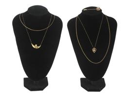 VINTAGE 12K GOLD NECKLACES AND LAPEL PIN