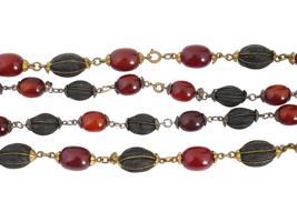 VINTAGE AGATE CARNELIAN JASPER BEADED NECKLACES