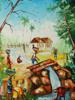 HAITIAN OIL PAINTING ON CANVAS BY B LAFONTANT PIC-1