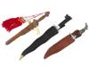 VTG KOREAN MEXICAN INDIAN DAGGER KNIVES IN SHEATHS PIC-0