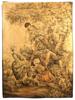 ANTIQUE 19TH C FRENCH ROCOCO JACQUARD TAPESTRY PIC-0