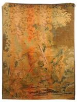 ANTIQUE 19TH C FRENCH ROCOCO JACQUARD TAPESTRY