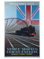 FRENCH ART DECO VICTORIA STATION LONDON TRAVEL POSTER