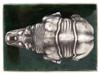 RUSSIAN SILVER AND JADE STONE FIGURINE OF A RHINO PIC-5