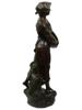 FRENCH BRONZE FEMALE FIGURINE BY EDOUARD DROUOT PIC-4