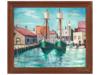 AMERICAN HARBOR SCENE OIL PAINTING BY JOHN MARIN PIC-0