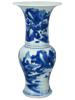 ANTIQUE CHINESE QING BLUE AND WHITE PORCELAIN VASE PIC-2