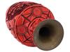 VINTAGE CHINESE CINNABAR LACQUER FLORAL MOTIF VASE PIC-4