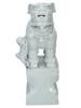 CHINESE STANDING FOO DOG GLAZED PORCELAIN FIGURINE PIC-4