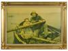 MID CENTURY PRINT HELPING HAND AFTER EMILE RENOUF PIC-0