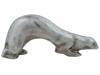 FRENCH SILVER OTTER FIGURINE BY FRANCOIS POMPON PIC-0