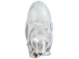 FRENCH SILVER OTTER FIGURINE BY FRANCOIS POMPON