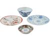 ANTIQUE CHINESE QING PORCELAIN PLATES AND BOWL PIC-1