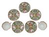 CHINESE PORCELAIN FAMILLE ROSE TEACUPS AND SAUCERS PIC-2