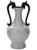 ANTIQUE CHINESE QING CRACKLE GLAZE PORCELAIN VASE PIC-0