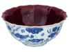 ANTIQUE CHINESE MING DRAGON BLUE WHITE PORCELAIN BOWL PIC-1