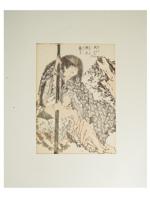 19TH C JAPANESE WOODBLOCK PRINT BY KATSUSHIKA HOKUSAI