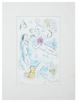 FRENCH LITHOGRAPH PRINT BY MARC CHAGALL WITH COA