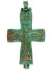 ANTIQUE BYZANTINE CAST BRONZE RELIQUARY CROSS PIC-0