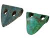 ANCIENT CANAANITE DUCKBILL FORM BRONZE AXE HEADS PIC-0