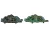 ANCIENT ROMAN BRONZE LION HEADS SCULPTED PLAQUES PIC-4