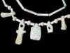 ANCIENT EGYPTIAN FAIENCE BEAD NECKLACE W AMULETS PIC-2