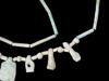 ANCIENT EGYPTIAN FAIENCE BEAD NECKLACE W AMULETS PIC-3