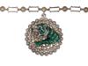 GUCCI STERLING SILVER ENAMEL TIGER LINK NECKLACE PIC-2