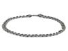 VINTAGE ITALIAN STERLING SILVER CURB CHAIN NECKLACE PIC-0