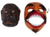 LOT OF JAPANESE HAND CARVED WOOD NOH THEATRE MASKS PIC-1