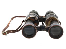 ANTIQUE WWI ERA FRENCH AIR FORCE MILITARY BINOCULARS