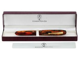 EDISON COLLIER FOUNTAIN PEN WITH 18K GOLD NIB IOB