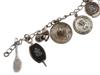 VINTAGE STERLING SILVER ENAMEL CHARM BRACELET PIC-4