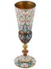 RUSSIAN GILT SILVER SHADED CLOISONNE ENAMEL GOBLET PIC-0