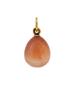 RUSSIAN 56 GOLD AGATE DIAMOND EGG PENDANT W BEE PIC-3