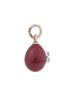 RUSSIAN 14K GOLD DIAMOND PURPURINE EASTER EGG PENDANT PIC-1