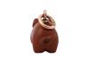 14K RUSSIAN GOLD RUBY CARVED JASPER PIG FORM PENDANT PIC-5