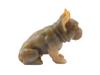 RUSSIAN CARVED AGATE GEMSTONE BULLDOG FIGURINE IOB PIC-3