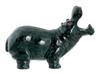 RUSSIAN CARVED NEPHRITE JADE FIGURE OF A HIPPO PIC-2