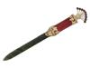 RUSSIAN GILT SILVER ENAMEL GEMSTONE LETTER OPENER PIC-0