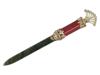 RUSSIAN GILT SILVER ENAMEL GEMSTONE LETTER OPENER PIC-1